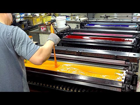 Amazing Paper Boxes Mass Production Process. Box factory in Korea.