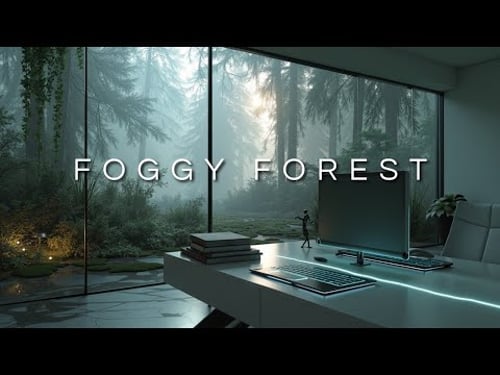 Deep Work Music from a Foggy Forest 🌲 Calm Ambient Tones for Studying, Coding & Creative Thinking