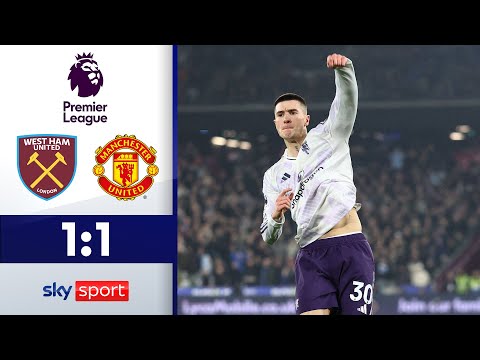 Sesko rettet spät, aber die Haare bleiben dran!💈 | West Ham United - Manchester United | Highlights