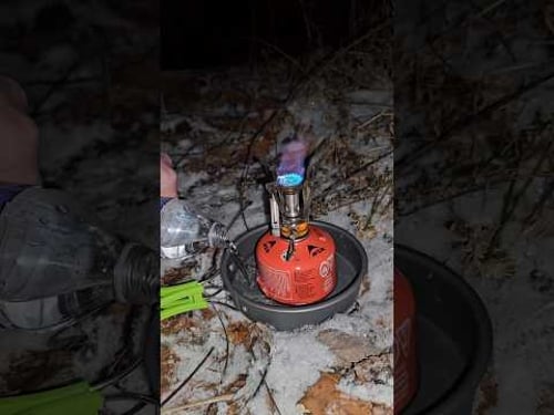 Improving canister stove performance in cold weather