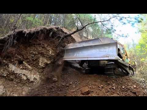 A NEW FOREST ROAD IS BEING CREATED FROM START TO FINISH WITH A BULLDOZER 2 #komatsu #working #dozer