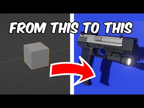 How I Make Low Poly Guns In Blender