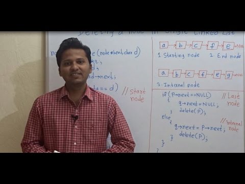 Delete a node from single linked list( head node/ middle / end node)