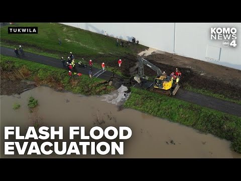 Flash flood evacuation issued for Tukwila area after Green River levee breach