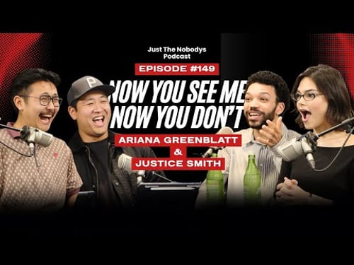 Ariana Greenblatt & Justice Smith talk NOW YOU SEE ME 3! JUST THE NOBODYS PODCAST EPISODE #149