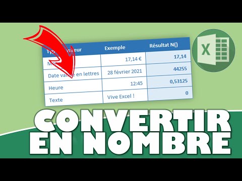 Comment convertir des données en nombre ou en texte sur Excel ? Les fonctions N() et T()