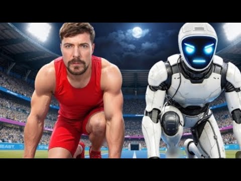 World's fastest man vs Robot!