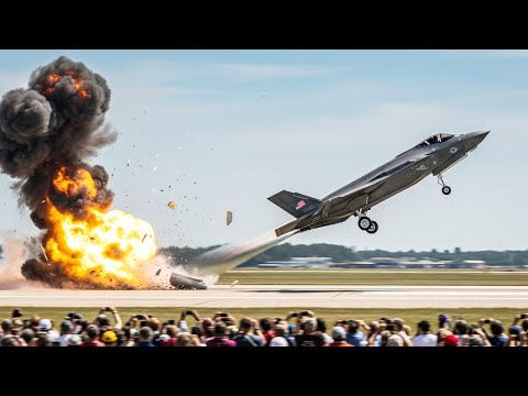 Venezuela Shocked! U.S. F-35 Pilot Performs a Full-Speed Emergency Takeoff