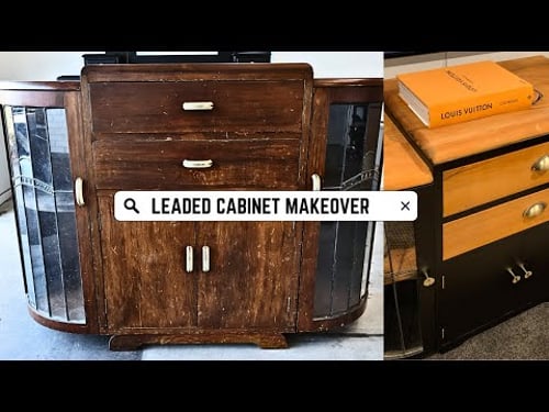 Leaded Cabinet MAKEOVER Flip - Before and After - Profit or Loss