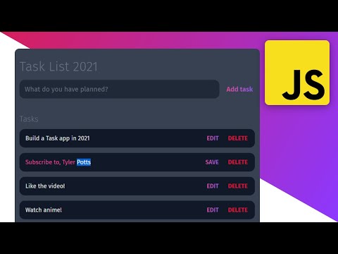 Build a Todo list app in HTML, CSS & JavaScript in 2024 | JavaScript for Beginners tutorial