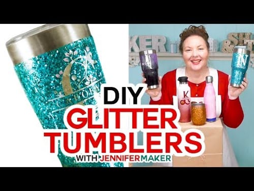 Glitter Tumbler Tutorial - Epoxy + Loctite Method - Full Process Start to Finish!
