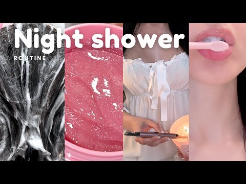 My chill ✨Night ✨ shower routine | body & skincare 🦢🩰🫧🛁 🌙ASMR