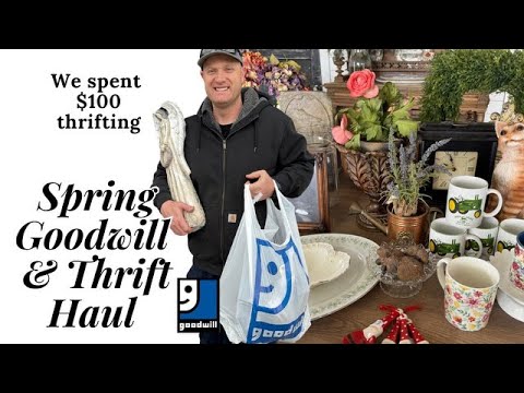 We Spent $100 - Spring Goodwill & Thrift Haul - Reselling for Profit