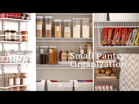 SUB) 좁은 팬트리의 반전, 팬트리 정리꿀팁/ 좁지만 단정한 팬트리 정리/ Small Pantry Organization