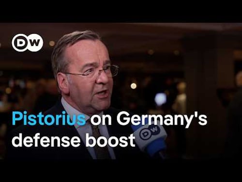 Boris Pistorius: US welcomes German military boost, 'We did everything we could do' | DW News