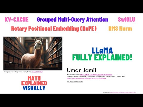LLaMA explained: KV-Cache, Rotary Positional Embedding, RMS Norm, Grouped Query Attention, SwiGLU