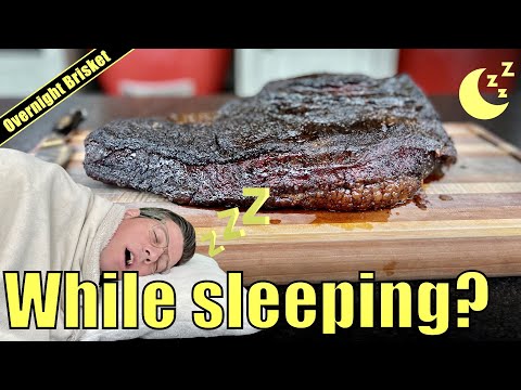 How I cooked the PERFECT BRISKET while sleeping. Kamado Joe overnight brisket