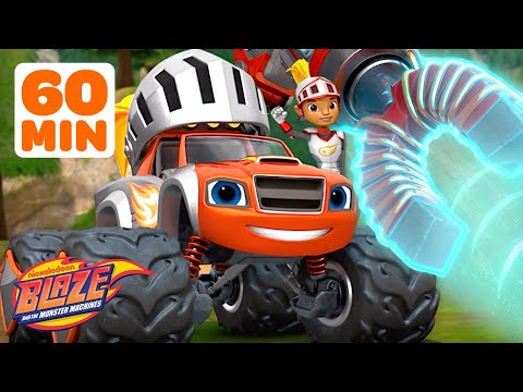 Blaze Uses MAGNETS on Power Wheels, Train Cars and MORE! 🧲 | Blaze and the Monster Machines