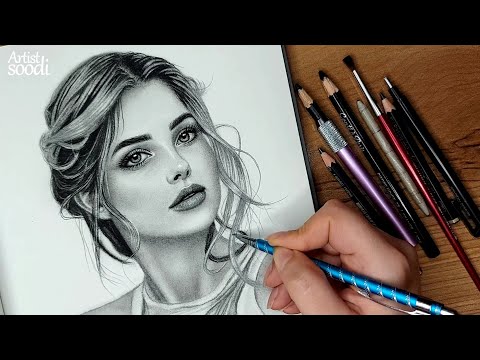 Realistic Pencil Portrait Timelapse | Watch It Come to Life