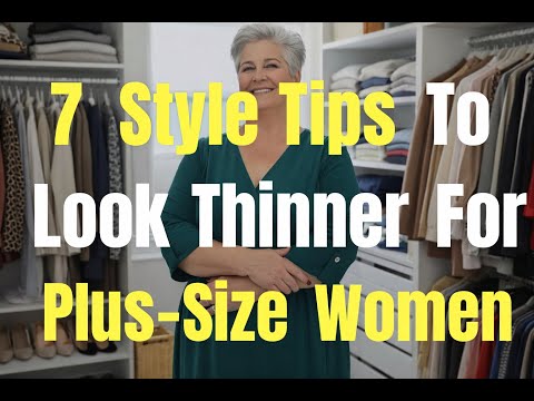 How To Look Thinner: 7 Style Tips For Plus-Size Women Over 50.