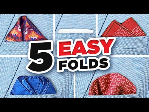 The ONLY 5 Pocket Square Folds You'll EVER Need! (5-Minute Guide)