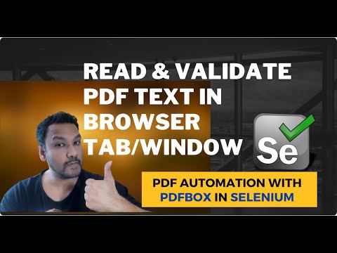 #2 - Read PDF and Validate PDF Text Content In Browser Using PDFBOX in Selenium