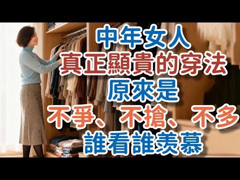 中年女人,真正顯貴的穿法,原來是“不爭、不搶、不多”!誰看誰羡慕。#中年女人 #顯貴 #穿法 #不爭 #不搶 #不多 #審美 #成熟 #減法 #從容 #氣質 #低飽和度 #! 獨處Alone