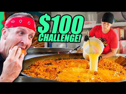 $100 Food Truck Challenge!! USA's Street Food of the North!!