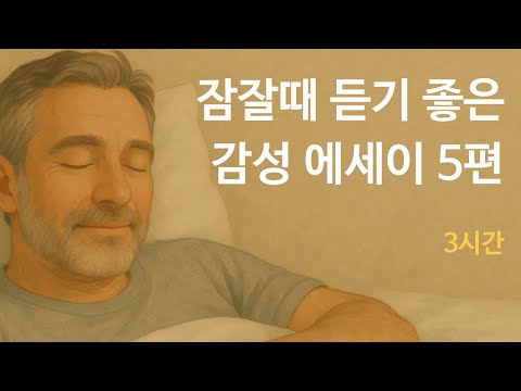 🛌 잠잘 때 듣기 좋은 감성 에세이 모음 ✨ 5편 몰아듣기 | 🕒 3시간 힐링 타임