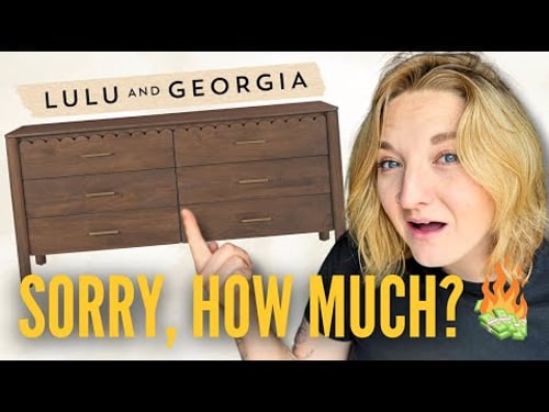 *IKEA HACK* let’s dupe the $3000+ Dresser from Lulu & Georgia! | CAN I MAKE IT FOR CHEAPER?