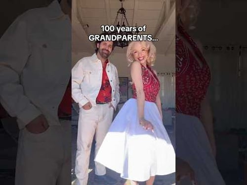 100 years of GRANDPARENTS 😲 #shorts