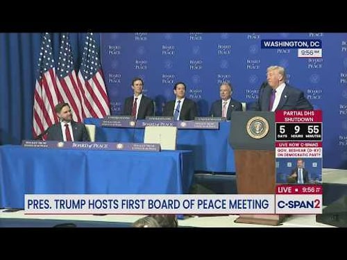 President Trump Remarks at Inaugural Board of Peace Meeting on Gaza Reconstruction