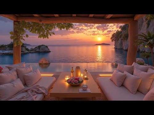 Calm Morning Breeze & Smooth Jazz Music 🌊 Gentle Ocean Sounds for a Peaceful Start a New Day