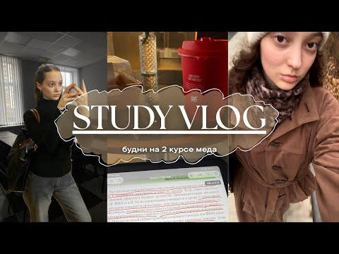 VLOG: неделя на 2 курсе медицинского | спокойные будни, зачеты и рутина