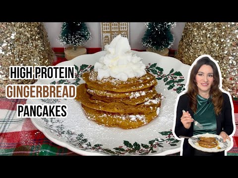 High Protein Gingerbread Pancake Recipe I Healthy Breakfast for Busy Moms