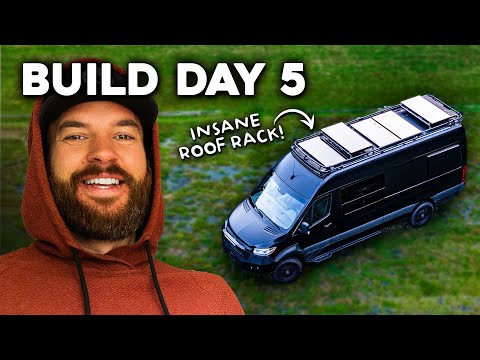 Building an INSANE Roof Rack for a 4x4 GAMING CAMPER VAN