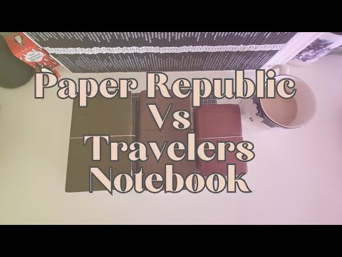 Paper Republic vs Travelers Notebook - the differences, pros, cons, and which is better.