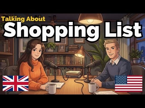 How to Talk About Your Shopping List in English | English Conversation Practice