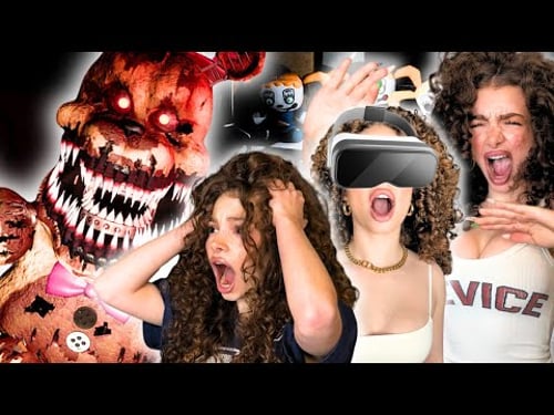 Kalogeras Sisters PLAY FIVE NIGHTS AT FREDDY'S VR! (TERRIFYING)
