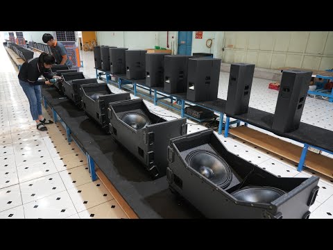 MASS PRODUCTION of LOUDSPEAKERS. Process of producing LOUDSPEAKERS in Vietnam.