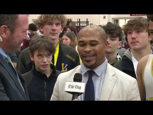 Coach TJ Heburn on Ledyard's ECC wrestling title