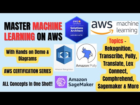 Master Machine Learning On AWS | Diagrams & Hands On | AWS-SAA | #machinelearning #awscertification
