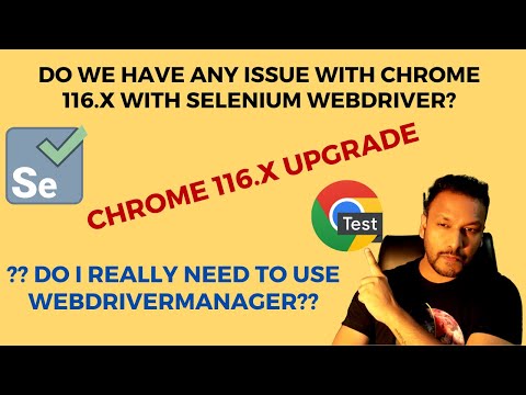 Chrome Browser 116.x version with Selenium? || Selenium 4.11.0 Version