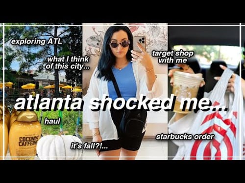why Atlanta TOTALLY SHOCKED ME. Target Shop with me, Atlanta neighborhoods // nomad vlog