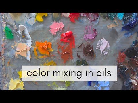 Basic color mixing for oil painting