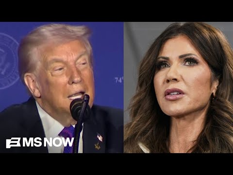 Trump says he won't get rid of Noem, praises Gabbard, takes swipes at Biden Prayer breakfast