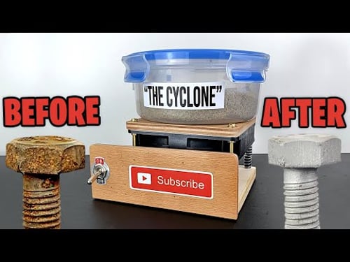 I Made a Vibratory Tumbler "The Cyclone" - You Can Make Yours Right Now