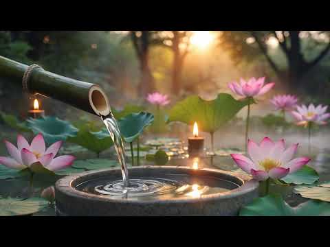 Water Sounds and Relaxing Music 🌸 Peace of Mind - Healing - Stress Relief