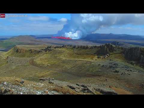 May 29, 2024: The first hour of the new eruption near Grindavik, Iceland.