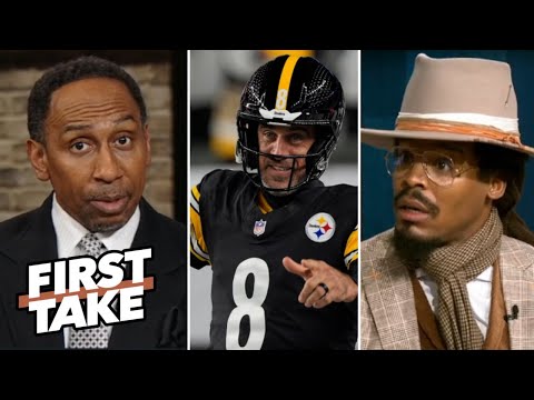 FIRST TAKE | Steelers offense is REAL deal - Stephen A. on Aaron Rodgers beat Goff & Lions, 29-24